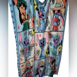 Colorful Stitch and Lilo Blanket